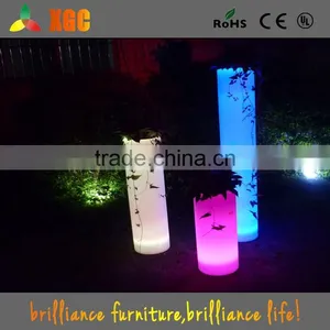 Hot Sale High Tech Garden Led Illuminate Glowing Flower Pot Outdoor Led Pot Lights/Led Plastic Flower Vase With Remote Control thumbnail-6