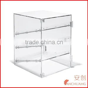 Acrylic Showcase Pastry Bakery Jewelry Display Case 3 Layers thumbnail-3
