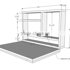 Folding Wall-mounted Wall Shelf Drop-leaf Desk Kids Living Room Wall Mounted Down Study Table Children Table thumbnail-2