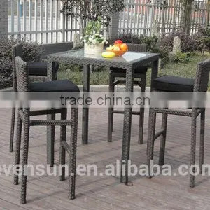 Club Pub Furniture Aluminium Rattan Bar Stool, Bar Stool Chair, Bar Stool High Chair thumbnail-5