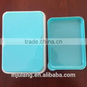 BPA FREE Plastic Lunch Container With Cooler Pack / Plastic Lunch Container With 4 Parts thumbnail-3