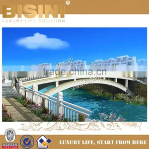 Double-Hinge Type Arched Bridge, Pedestrian Bridge in Residential District, Bridge With Iron Guardrail(BF08-Y10021) thumbnail-1