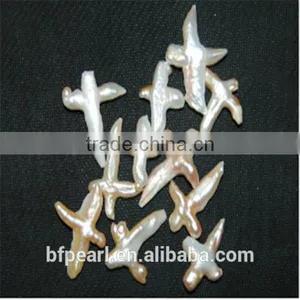 Wholesale Jewellery Cross Shape Freshwater Cultured Pearls Pendant thumbnail-1