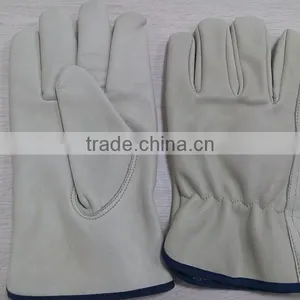 DDSAFETY High Quality Cow Split Leather Driver Gloves Motorcycle Glove thumbnail-4