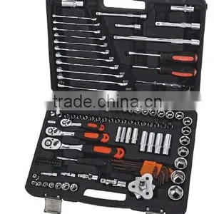 High Quality CR-V Sockets Set / 121 Pcs 1/2" & 3/8" &1/4" Drive Tools Kit thumbnail-1