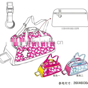 Cartoon Penguin Kids Trolley Duffel Bag thumbnail-1