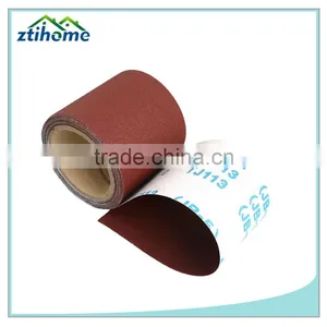 TJ113 Soft Aluminum Oxide Abrasive Emery Sand Cloth Roll for Hand Use thumbnail-1