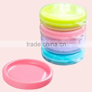 2017 Clear PP Plastic Round Shape Plates Set for Picnic thumbnail-6