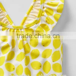 Baby Grils Flutter One-piece Swimsuit & Kids Swimwear HSD5040 thumbnail-3