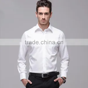 Wholesale 100% Cotton Dress Shirts Mens Workwear Uniform White Shirts thumbnail-5