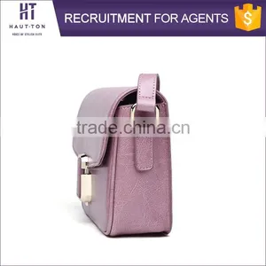 Hot Sale Popular Ladies Genuine Split Cow Leather Bags Wholesale High Quality Women Small Pink Messenger Bag thumbnail-4