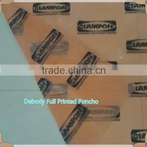 PE Disposable Full Printing Poncho for Promotion thumbnail-4