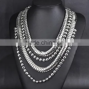 Vintage Multilayer Chain Necklace Jewelry,ethnic Desgin for Unisex Costume Accessories thumbnail-3