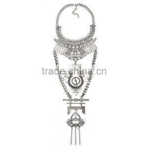 Vintage Ethnic Alloy Pendant Necklace Jewelry ,unisex Costume Accessories thumbnail-1