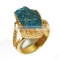Designer Semi-precious Stone Ring, Multi-color Stone Jewelry, Modern Jewelry Designs thumbnail-2
