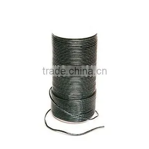 3mm Black Round Leather Cords thumbnail-1