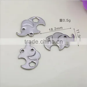 Wholesale High End Stainless Steel Heart Shape Charms Diy Steel Heart Shape Connector Charms for Bracelets thumbnail-2