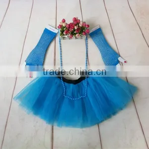 Plus Size Neon Woman Costume 80s Hen Fancy Dress Tutu Skirt Party Costume thumbnail-6