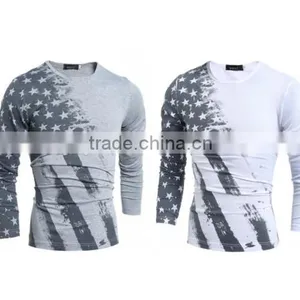 Casual Men Long Sleeve Printed Tshit thumbnail-1