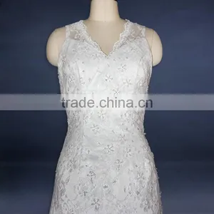 Fancy Fashional Bride Lace Wedding Dresses thumbnail-4