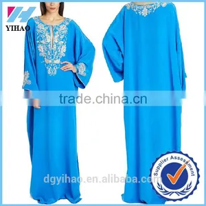 Wholesale Custom Made Middle East Europ Long Gown Abaya Women Wear Fashion Lady Baju Muslim Kurung Muslim Lady Lace Grown Kaftan thumbnail-1