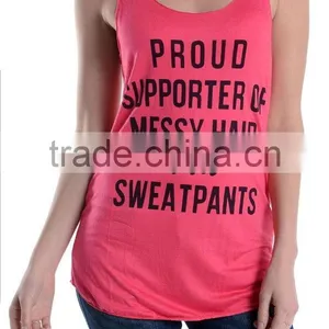 New Arrival Punk Letter Print Sleeveless T-shirt Tank Tops Vest Casual Blouse For Sexy Women thumbnail-1