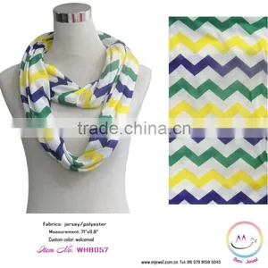 2015 Factory Wholesale Inventory Mardi Gras Infinity Scarf thumbnail-1