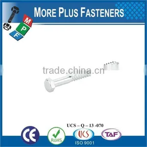 Made in Taiwan Stainless Steel Lag Screw Wood Screw Hex Lag Bolt thumbnail-3