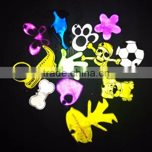 China New Design Reflective Promotion Custom Reflector Soft PVC Keychain thumbnail-6