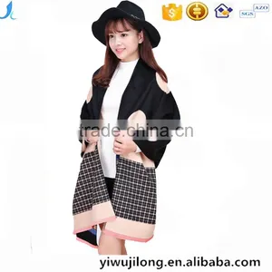 Classic Jacquard Cashmere Dot Houndstooth Long Thick Winter Scarf Shawl thumbnail-1