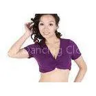 Crystal Cotton Girl Belly Dancing Tops Bra For Practice Dark Purple , Belly Dance Wear thumbnail-1