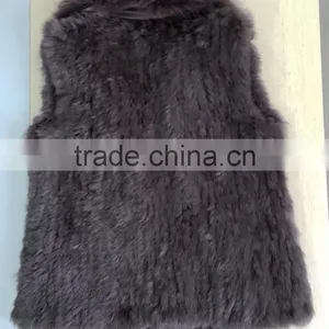YR644 European Style Black Rex Rabbit Fur Coat Women thumbnail-5