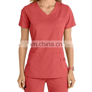 100% Cotton Short Sleeve Scrub Suit Design thumbnail-1
