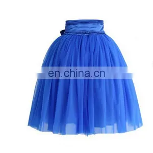 Tulle Skirt in Sapphire Blue thumbnail-1