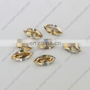Pujiang Dongzhou Crystal 112# Color Navette Crystal Stone for Garment thumbnail-1
