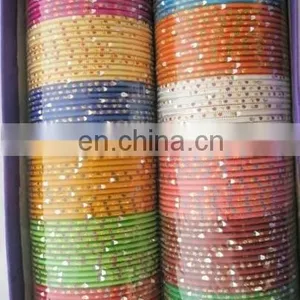 Wholesale Metal Bangles - Indian Party Wear Metal Bangle - Bollywood Style Metal Bangles thumbnail-6