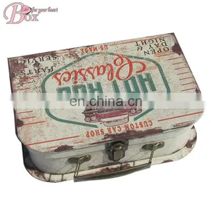 Kids Custom Cardboard Suitcase Gift Box With Lock thumbnail-1