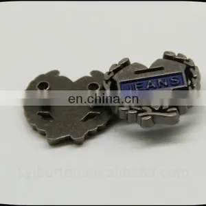 Round Metal Clothing Label, Decorative Contrast Tin Garment Label With Cheap Price thumbnail-6