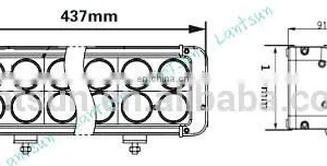 New cr ee 12v 4x4 Atv Double Row Led Light Bar High Power Car Led Lamp thumbnail-4