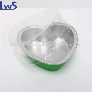 Heart Shaped Foil Heart Pan With Plastic Lid thumbnail-4