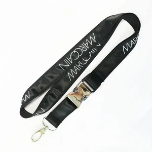 Wholesale Personalized Cheap Double Sided Layer Silk Screen Printing Lanyard Promotional Bright Color Printed Lanyard thumbnail-3