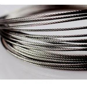 Hot Sales Steel Wire Rope Diameter 1.0mm~4.0mm Structure 1x7, 1x12, 1x19, 7x7S thumbnail-3