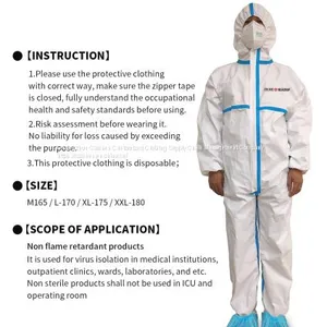 Disposable Safety Chemical Protective Suit Gown,Overall thumbnail-4