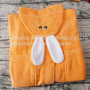 High Quality Fashion Kids Children Hooded 100% Cotton Bathrobe thumbnail-3