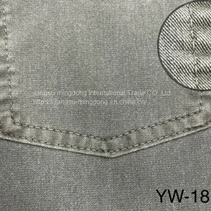 46%Cotton 42%Polyester 7%Linen 5%Spandex Bi-stretch Slub Twill Fabric thumbnail-1