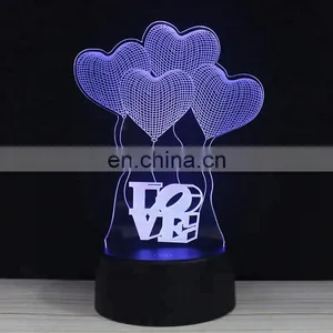 Custom Design USB Acrylic Lighting 3d Desk Light Table Lamp for Kids thumbnail-5