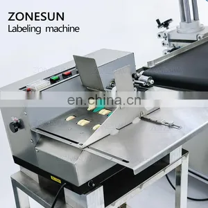 ZONESUN ZS-TB832 High Precision Plane Pouch Bag Sticker Automatic Labeling Machine For Flat Surface thumbnail-3