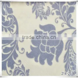 Flocked Sofa Fabric Velvet Flocked Upholstery Fabric thumbnail-3