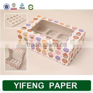 2016 Newest Design And Cheapest Factory Price Kraft Paper Cupcake Box thumbnail-5
