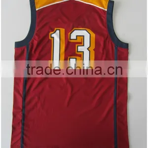 Polyester Mesh Sublimation Printing Basketball Jersey Latest Design Best Custom Basketball Jersey thumbnail-1